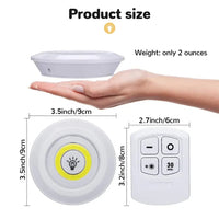LumiCore SmartGlow Wireless Puck Lights