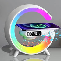 3-in-1 Smart Sunrise Alarm Clock with Bluetooth Speaker & Wireless Charger