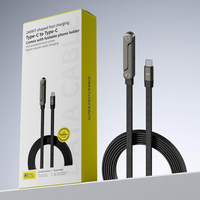 240W Foldable Phone Stand Type-C to Type-C Fast Charging Cable