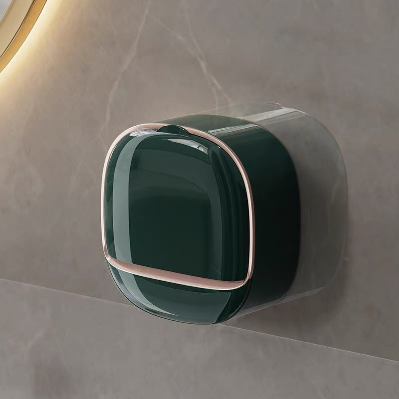 Premium Wall-Mounted Soap Box – Luxury Self-Draining Soap Dish