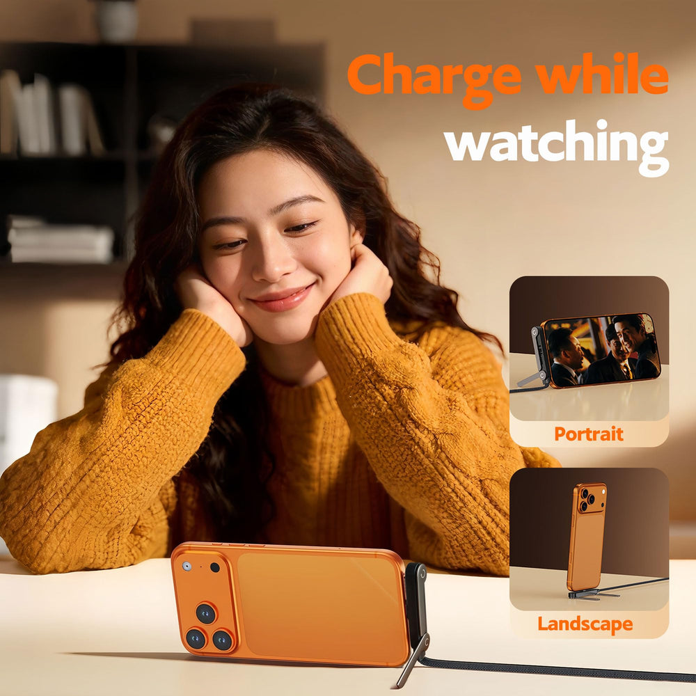 240W Foldable Phone Stand Type-C to Type-C Fast Charging Cable