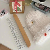 8-Hook Wave Belt & Tie Organizer