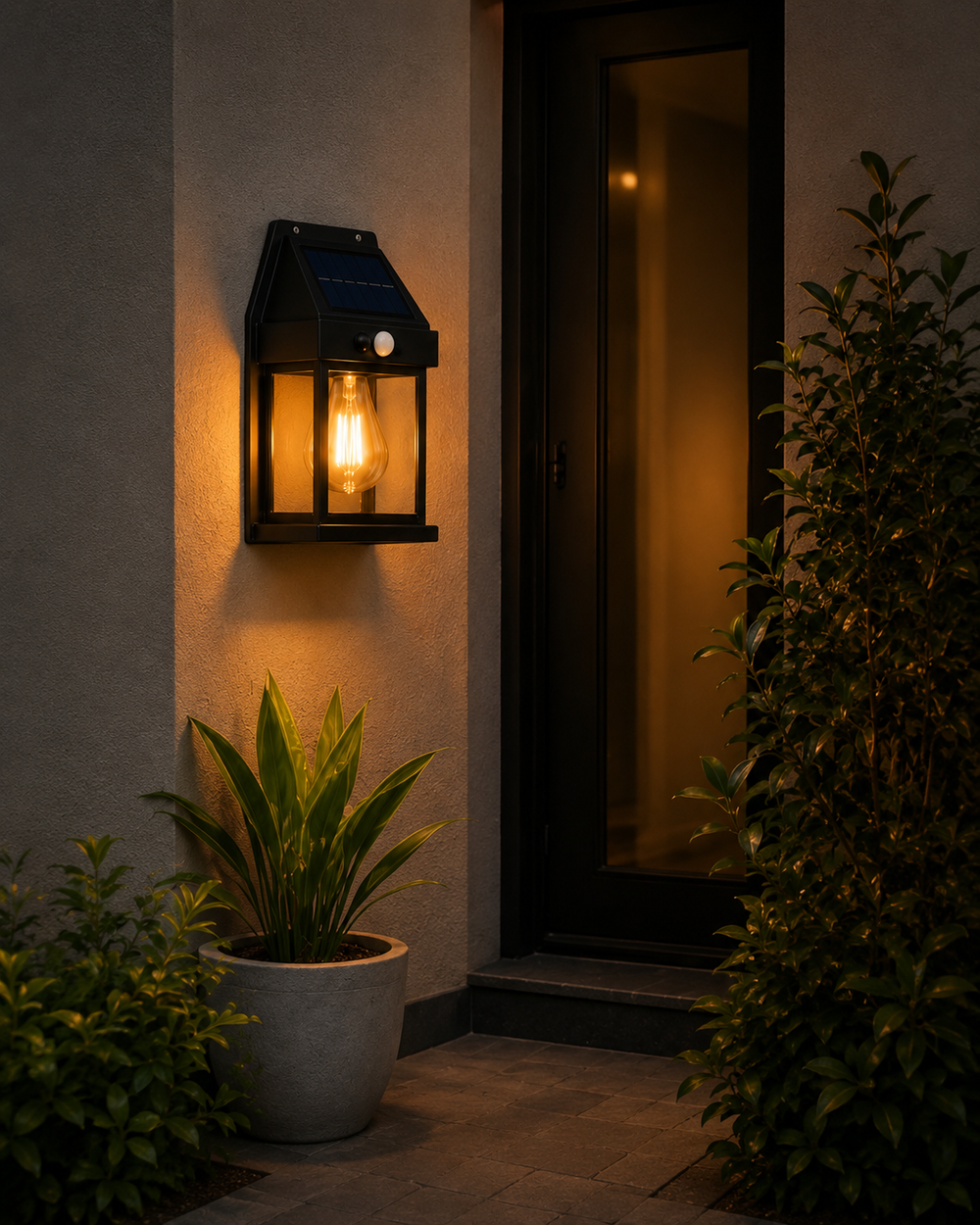 Solar Motion Sensor Wall Light