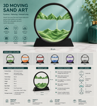 3D Sand Art Landscape Lamp