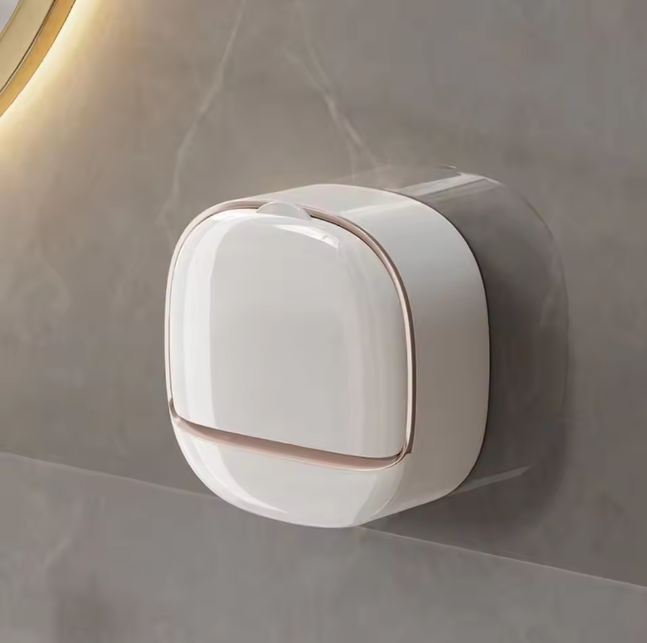 Premium Wall-Mounted Soap Box – Luxury Self-Draining Soap Dish
