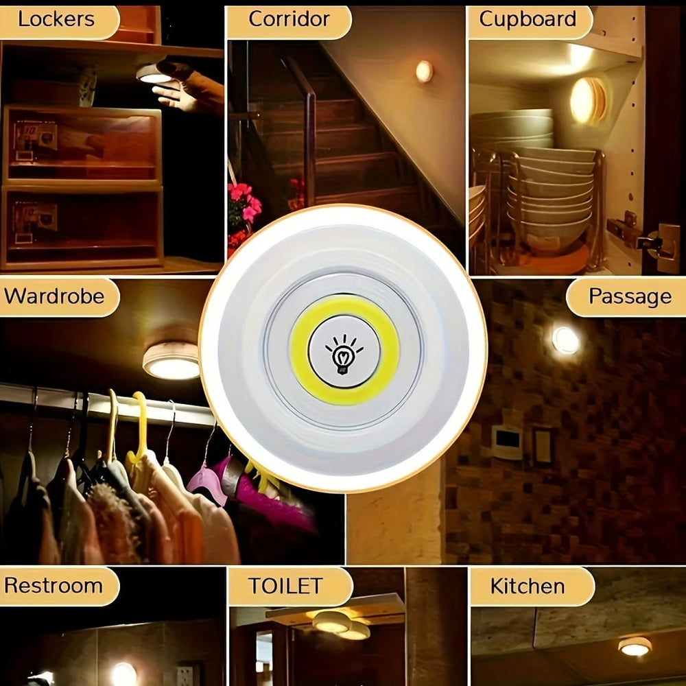 LumiCore SmartGlow Wireless Puck Lights