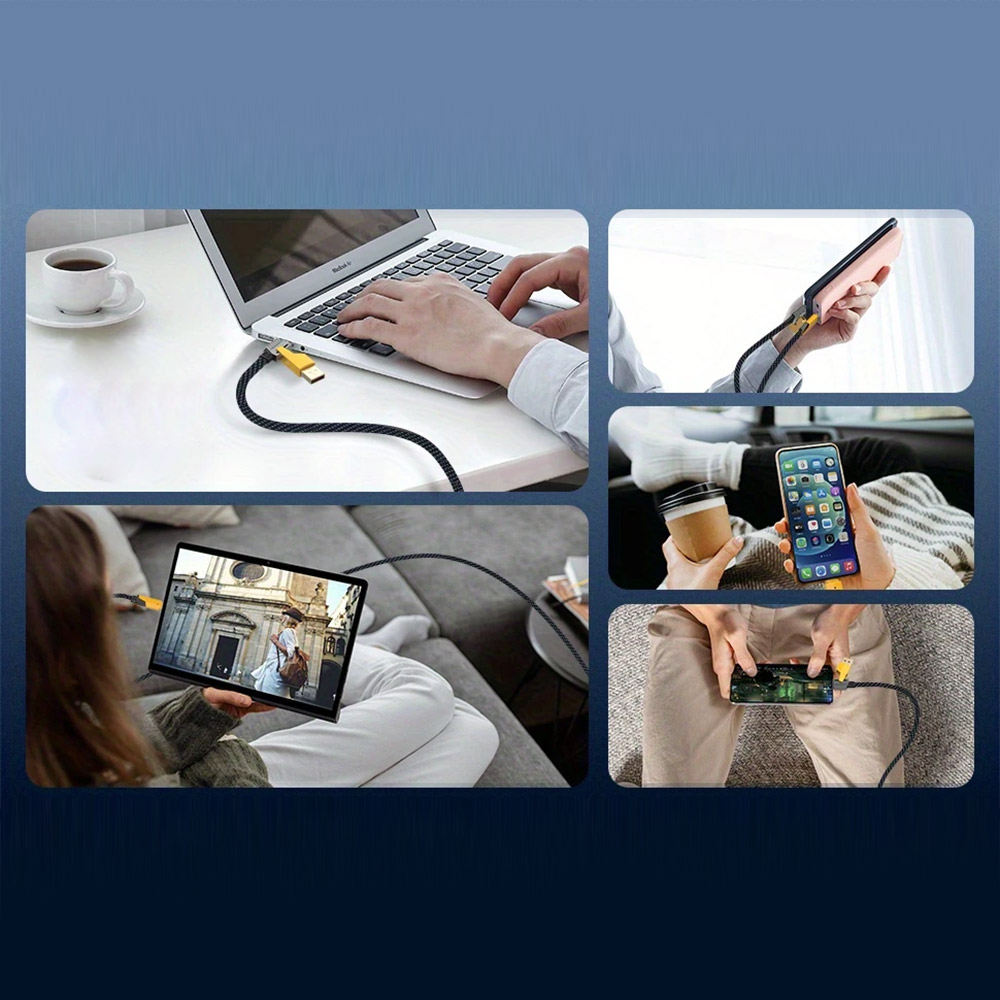 4-in-1 Fast Charging & Data Transfer Cable