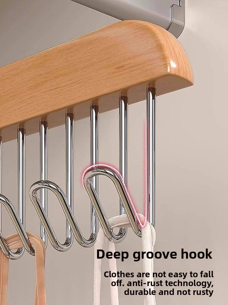 8-Hook Wave Belt & Tie Organizer