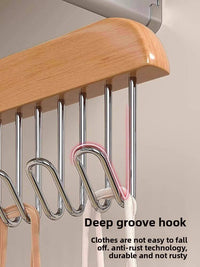 8-Hook Wave Belt & Tie Organizer