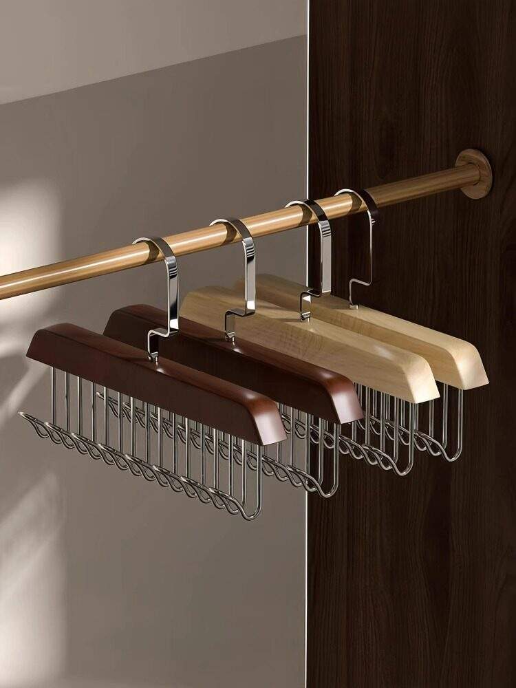 8-Hook Wave Belt & Tie Organizer