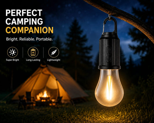 Portable LED Camping Lantern – Rechargeable Hanging Light