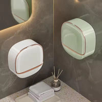 Premium Wall-Mounted Soap Box – Luxury Self-Draining Soap Dish