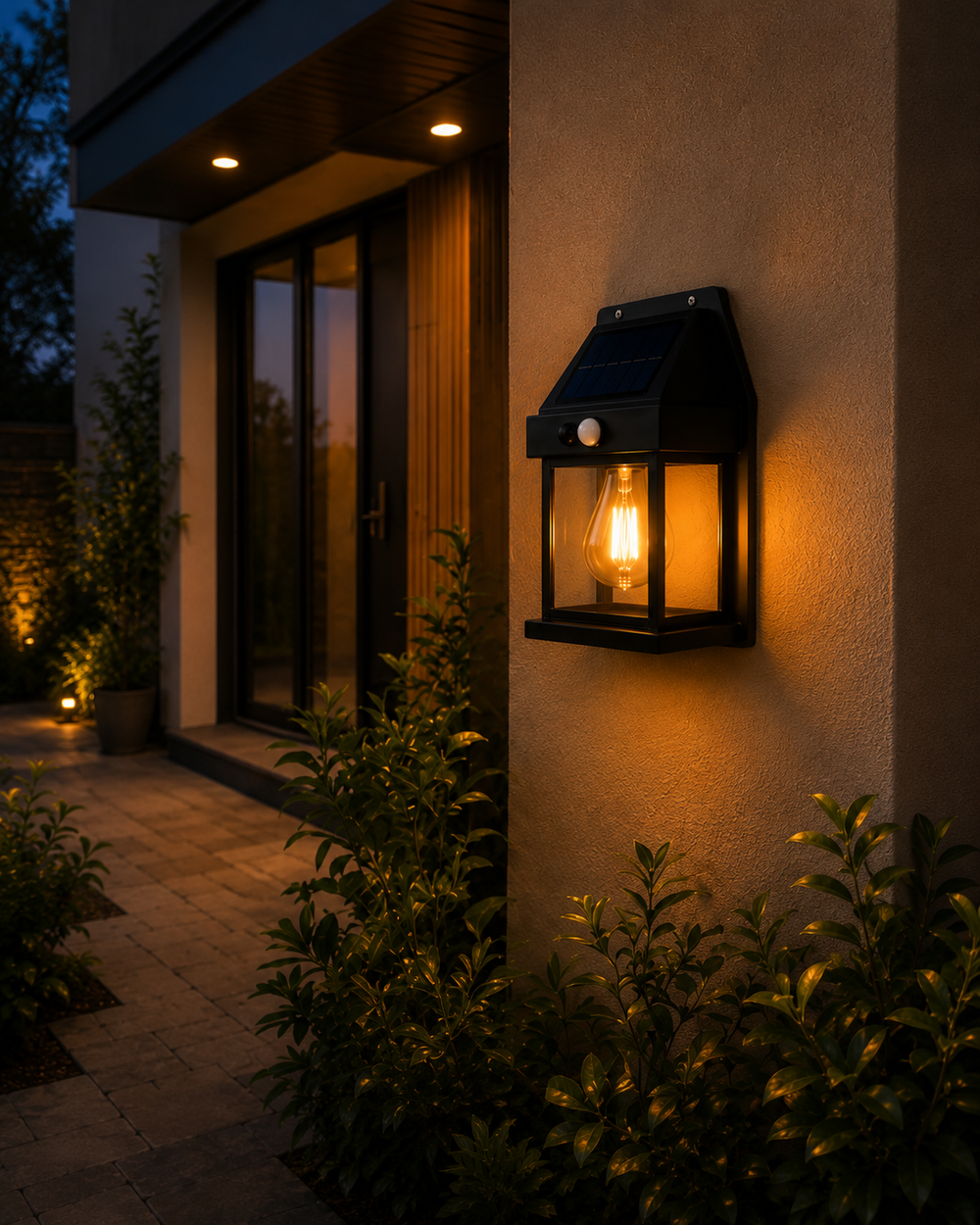 Solar Motion Sensor Wall Light